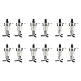 Reinscer 12 Stücke 45Ml/ 1.5Oz Bar Butler Wand Düse Shot Dispenser für Drehbaren Liquor Flaschen Halter