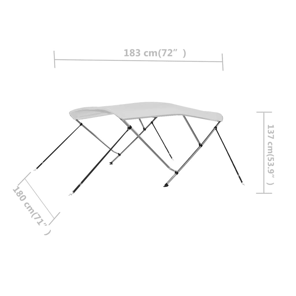 vidaXL Bimini di Prua con Tendalino Tenda per Barca Colori/Dimensioni Diverse