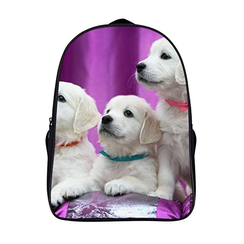 Sac à dos pour enfants adultes Animal Labrador durable - Sac de voyage et de travail 3D