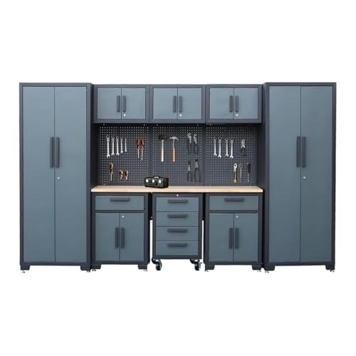 Garage Storage Cabinet System 9-Pcs Workshop Set