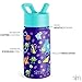 Simple Modern Disney Monsters Inc Kids Water Bottle with Straw Lid | Reusable Insulated Stainless Steel Cup for School | Summit Collection | 14oz, Monsters Inc