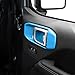 CheroCar for Jeep JL Door Handle Bowl Cover Decor Trim Internal Accessories for 2018-2022 Jeep Wrangler JL 4-Door,Light Blue