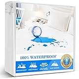 Twin Mattress Protector, Waterproof Mattress Protector Twin Size Mattress Pad Cover Noiseless,...