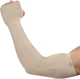 SHINYMOD UV Protection Cooling Arm Sleeves for Men Women Sunblock Cooler Protective Sports Gloves Running Golf Cycling Basketball Driving Fishing Long Arm Cover Sleeves (1 Pair Beige)