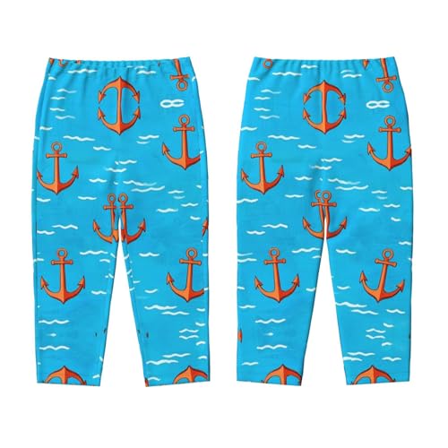 Pajama Pants Pajama Bottoms with Elastic Waistband Sleepwear Lounge PantsOcean Sea Anchor3