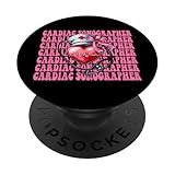 Herzsonograph Herzkrankenschwester VICU ICU CICU Kardiologie PopSockets Klebender PopGrip