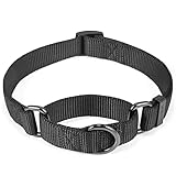 Cyclpet Nylon Adjustable Martingale Dog Collars,Comfort and Silky Training Dog Collar with Heavy Dut