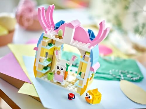 Spring Garden House 40682 - Giocattolo pasquale con coniglietto e pulcino, 277 pezzi - Lego - Immagine 4