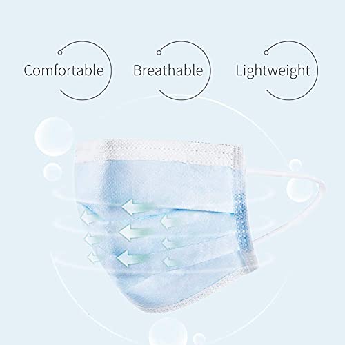 Image of La' Forte 3Ply Disposable Face Masks Multicolor Face Mask for Women and Men 3 Layer (100 Pcs Pack)
