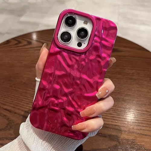 Coque iPhone 15 rose vif girly pour filles et femmes - 2