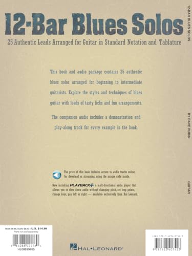 12-Bar Blues Solos: 25 Authentic Leads Arranged for Guitar in Standard Notation & Tablature Book/Online Audio - Image 2