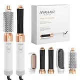 multistyler as81e Offre complète 5 têtes interchangeables : Boucleur effet Coanda 32mm : utilise le flux d'air pour des boucles qui tiennent +16h sans chaleur extrême. Brosse Ovale Volumisante : pour un séchage rapide et du volume dès la racine. Brosse Ronde 38mm : pour des ondulations souples et des brushings travaillés. Brosse Plate de lissage : pour réduire les frisottis et faire briller. Concentrateur de séchage : prépare le cheveu en douceur.