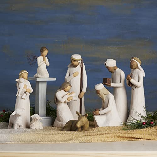 Willow Tree Nativity Starter Figures With The Three Wisemen Plus Angel, 11-Piece Set #TOP7
