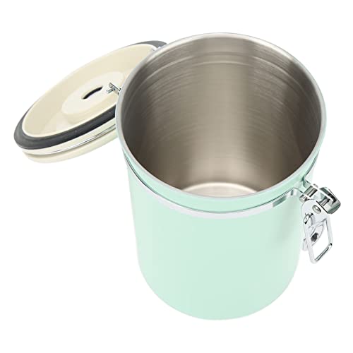Contenedor de café de acero inoxidable bote hermético 1.8L verde menta 5