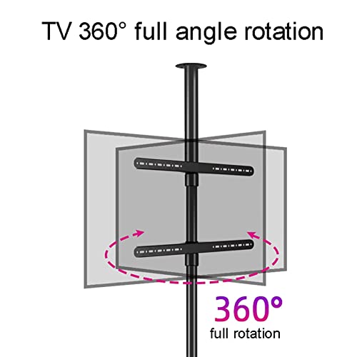 Soporte universal móvil para TV de piso rotativo miniatura 7