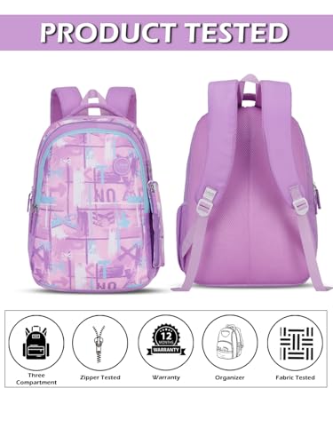 Image of Lavie Sport Canvas Laptop Backpack | 37 Liters | Fits Upto 16 Inch | Laptop Compatiable | Rain Cover | Gift for Boys & Girls