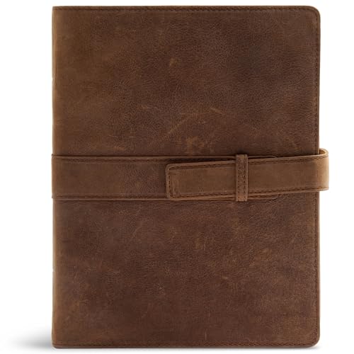 CSB Legacy Notetaking Bible, Tan Genuine Leather with Strap, Black Letter, Wide Margins, Journaling Space, Single-Column, Reading Plan, Family Records, Easy-to-Read Bible Serif Type