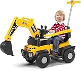 🔋 Batterie longue durée et pneus tout-terrain pour un jeu ininterrompu Équipé d'une batterie haute performance 12 V 7 Ah, il offre une longue autonomie, permettant aux enfants de profiter pleinement du plaisir de conduire et de creuser. Équipé de pneus tout-terrain antidérapants, il offre une excellente adhérence, garantissant une conduite souple et sûre sur l'herbe, le sable et les sols intérieurs.