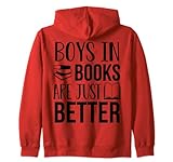Photo Gallery boys in books are just better divertente libro da lettura regalo felpa con cappuccio Photo Gallery boys in books are just better divertente libro da lettura regalo felpa con cappuccio