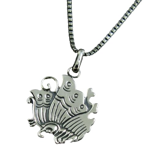 SV揚羽蝶家紋ペンダントネックレス(40cm) アクセサリー