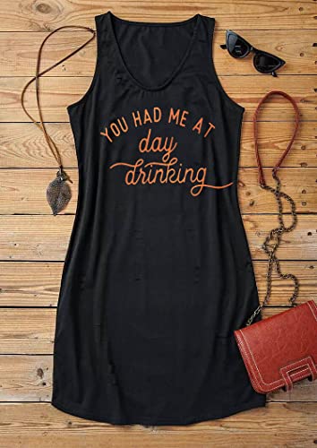 Image of Sun Salt Sand Coconut Tree Mini Dress Women Summer Sleeveless Vacation Tank Dress Beach Praty Shirts Dress