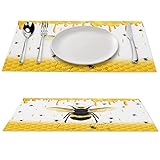 Decoración perfecta: los manteles individuales de PVC son muy elegantes y hermosos. Decora perfectamente tu mesa. Los manteles individuales se utilizan comúnmente en restaurantes/cafés y cocinas domésticas. También son ideales para bodas, fiestas y banquetes.