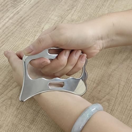 BYYDDIY SD 2 in 1 Stainless Steel GuaSha Muscle Scraper Tools Set,Scar Tissue Tool,Physical Therapy Tools,Muscle Scraping Tool,Massage Scraper,IASTM Tools,Soft Tissue Massage Tool (SD2)