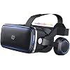 NK 3D VR Brille – Smartphone, Intelligente, Audio für Smartphone, 11,9 cm (4,7 Zoll) – 6,53 Zoll, Blickwinkel 90 – 100 Grad, 360º, Objektiv, Verstellbarer Pupille (Schwarz)