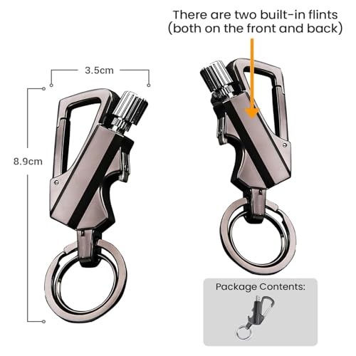 Encendedor llavero match eterno multitool negro miniatura 7
