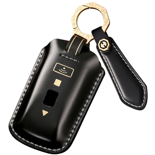 ontto Premium Leather Key Fob Cover with Keychan Fit for
