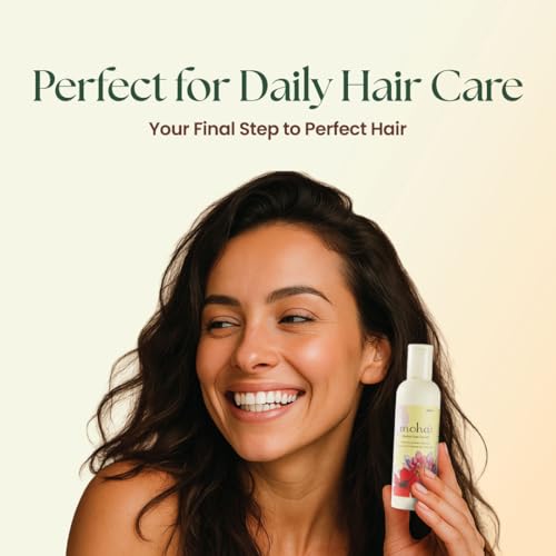 Image of Moha Herbal Hair Serum with Hibiscus, Flaxseed & Water Lily for Dry and Healthy Hair | Enhance Shine, Softness, & Smoothness, Reduces Hair Fall & Soothes Scalp | Clinically Proven Lightweight Formula, Non-Sticky Daily Use for All Hair Type | Best Serum for Frizz-Free & Shiny Hair - 100 Ml (Pack of 1)