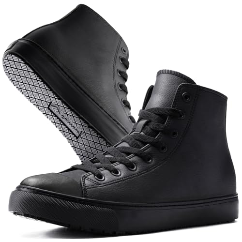 Convole Non-Slip Work Shoes for Women, Leather...