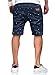 JMIERR Mens Casual Shorts - Fashion Cotton Drawstring Summer Beach Stretch Waist Twill Chino Golf Travel Essentials Dress Shorts 8 Inch Inseam Relaxed Fit, M, Coconut Tree Printed Blue