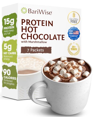 BariWise Protein Hot Chocolate with Casein - 7ct (Chocolate Marshmallows)