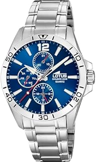 LOTUS Montre Homme Analogique Acier INOX 316L Argent - Qu…