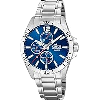 LOTUS Reloj Hombre Analógico de Acero Inoxidable 316l Plateado -