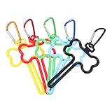 POPETPOP 5 Stück Hundekotbeutelklemmen aus Abs Praktischer Kotbeutelhalter zum Einfachen Befestigen ohne Verrutschen für Spaziergänge mit Hund