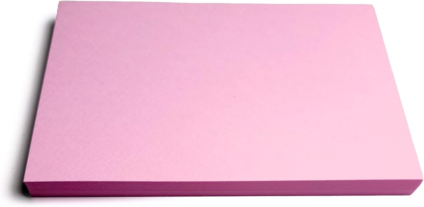 PPAPPAPPIYO Set of 50 4x6 Color Blank index cards 180gsm (pink) - Image 3