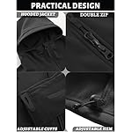 TACVASEN Men's Special Ops Military Tactical Rain Jackets Winter Warm Fleece Softshell Hooded Raincoat Snowboard - Image 5