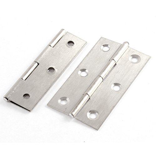 Aexit Furniture Door Clothes Hangers Cupboard Cabinet Screws Mounted Rotating Butt Hinge 2.5