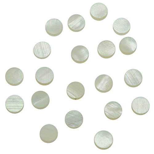 Kaish 20Pcs 6X2Mm Guitar Natural Mother Of Pearl Inlay Fingerboard Fret Dots #TOP1
