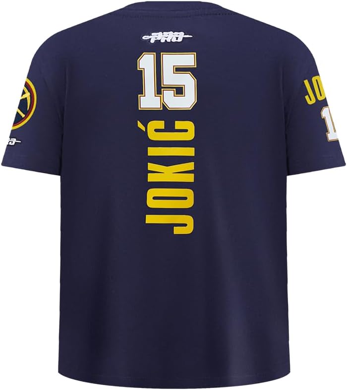 Pro Standard NBA Boys Big Boys NBA Denver Nuggets Classic Player Cotton Short Sleeve Tee - Image 2