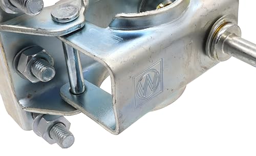Winterhoff Stützradhalterung für Zugdeichseln 70mm rund Klemmschelle Stützradschelle 48mm Trailer (Wahlweise mit Stützrad) (Halter)