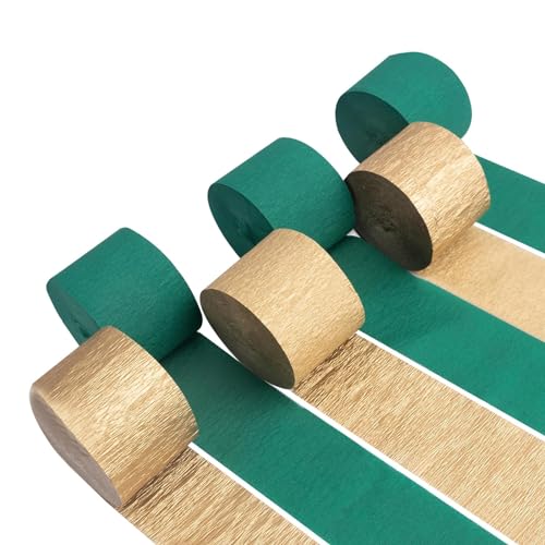 Almencla 6 rolos de papel crepe, fitas de papel crepe, decorações de festa, papel crepe, para aniver