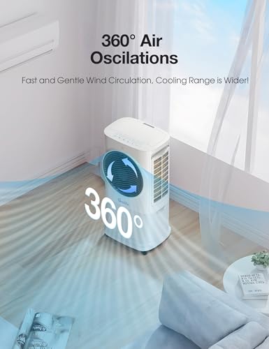 image for Grelife 3-in-1 Portable Air Conditioner, 400 Sq.Ft Evaporative Air Coo