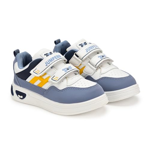 Image of G&D Jumpers Unisex Kids Shoe with Memory Foam EVA Sole | Leather Rexine Upper Breathable, Lightweight | Comfortable & Durable Stylish Indoor & Outdoor | Casual Sneakers