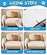 Zaxiva Kratzschutz Sofa Katze, Selbstklebende Kratzfolie 8m x 40cm, Transparent Katzen Kratzschutz für Möbel, Couch, Tür & Wand, Anti Kratz Folie für Katzen, Effektiver Sofaschutz gegen Kratzer