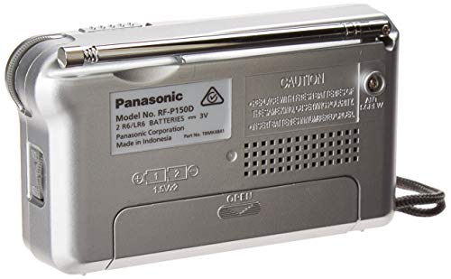 RFP-150D Panasonic pilhas AM / FM portátil de bolso Tamanho Radio (Silver / mat)