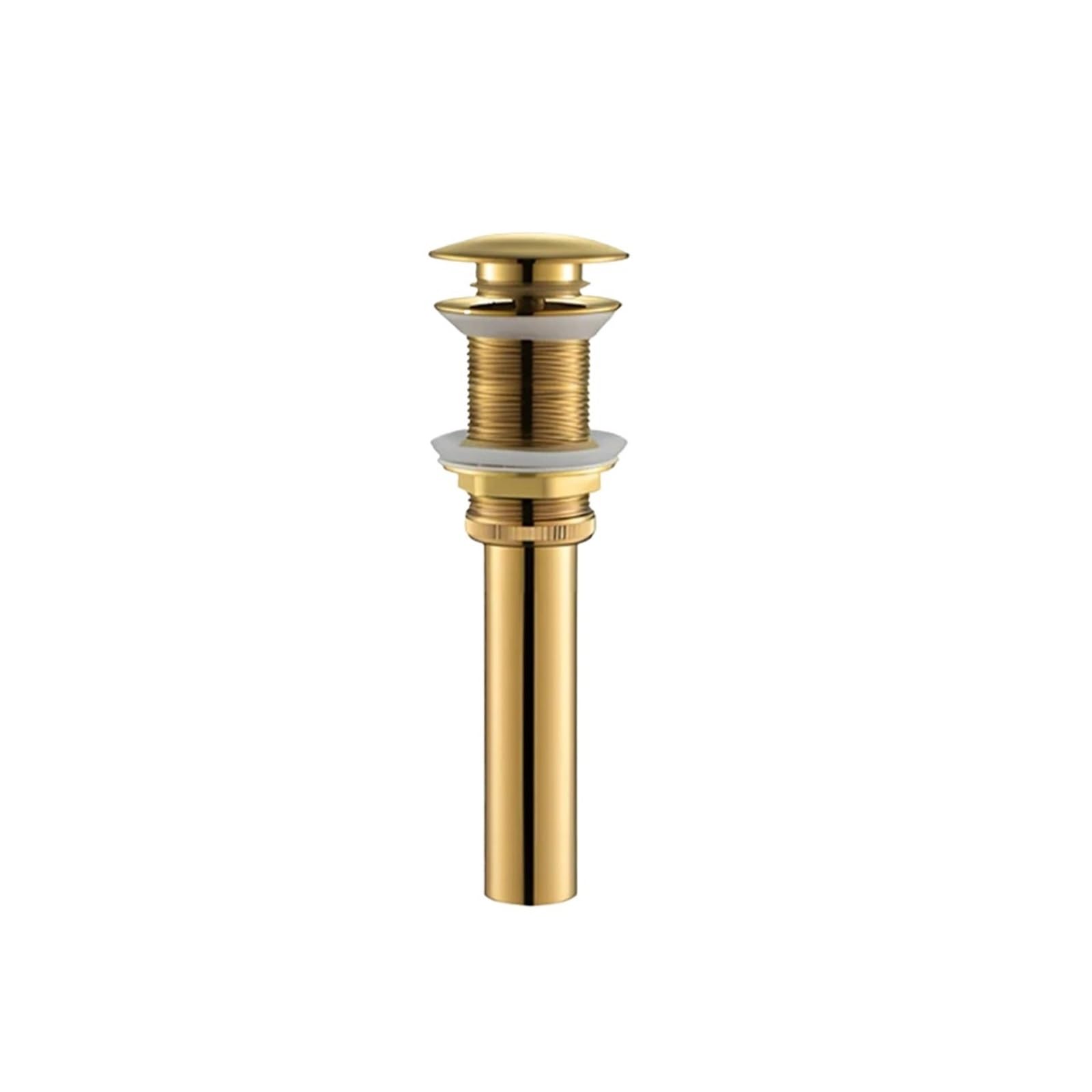 Xiehya Gold No Hole 1 Pcs Bathroom Siphon Sink Drain Fixtures Bottle Trap Pop Up Filter Draine Black Brushed Chrome Gold Gray For Diy Tools(Gold No Hole)