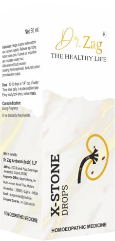 DR.ZAG's X-STONE DROPS The Healthy Life Madicine For Helps to dissolve kidney stone and calcium crystals - 30ml